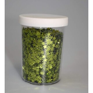 Glitzer Sterne grün-hellgrün 80 g