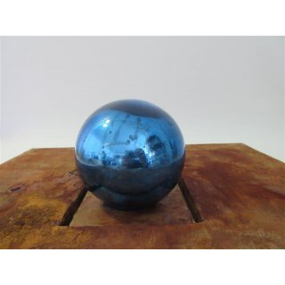 Dekokugel Glas blau glänzend 10 cm