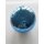 Dekokugel Glas blau glänzend 8 cm