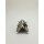 Kerzenhalter, Kerzenstecker 4 er Set, altsilber, Wellenrand