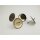 Kerzenhalter, Kerzenstecker 4 er Set, altsilber, Wellenrand