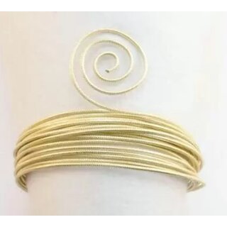 Aludraht embossed champagner pearl 2mmx30Meter