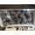 Naturdeko Zapfen silber mit Glitzer in Box