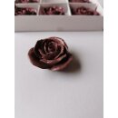 Dekorosen 6er Set rot aus Keramik sehen alt Rosa -dunkel aus