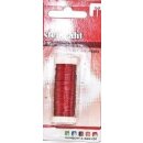 Effektdraht Basteldraht 0,3mm Dunkelrot 30 m lang