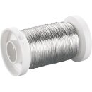 Silberdraht (versilbert)  mit Kupferkern 0,25mm / 50m lang